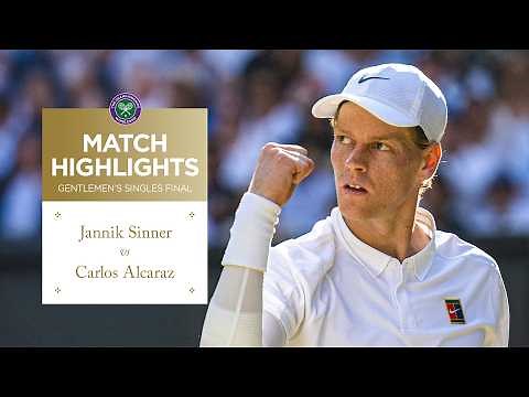 An EPIC rivalry for the ages | Carlos Alcaraz v Jannik Sinner | Extended Highlights | Wimbledon 2025