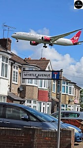 1.2M views · 4.9K reactions | Oh My Goodness! ...What a smooth route over those rooftops! ...Virgin Atlantic Airlines ✈❤... | Raj Aviation | Facebook