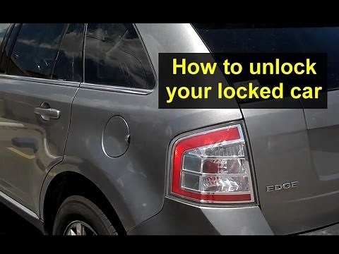 How to get in your locked car, after locking the keys inside, unlock your car without a key. - VOTD