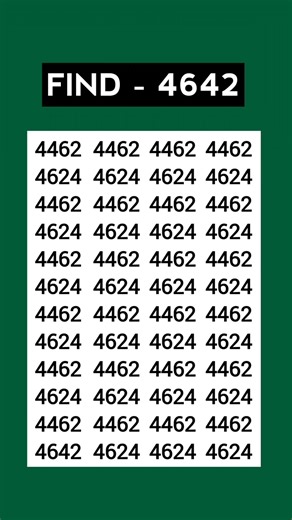 ASMR Eye Test 👁️ | Find 4642 Hidden Fast! | Most Relaxing Focus Challenge #Shorts