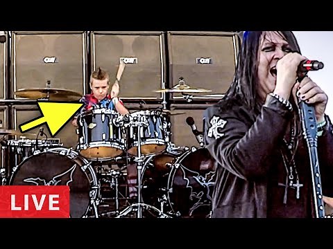 CRAZY TRAIN - LIVE (10 year old drummer) Avery Drummer