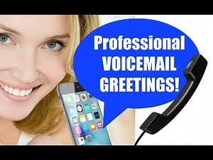 We record Pro Voicemail Greetings for Your Business!