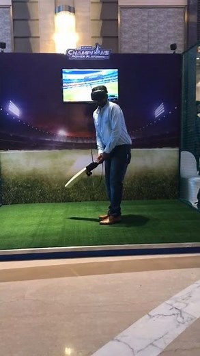 Virtual Cricket | Play like a cricketer on VR Stadium #shorts #virtualcricket #vr