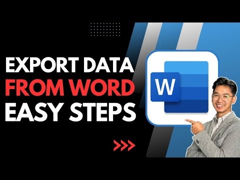 How to Export Data From Microsoft Word