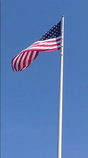 The Flag of The United States of America waving in the wind