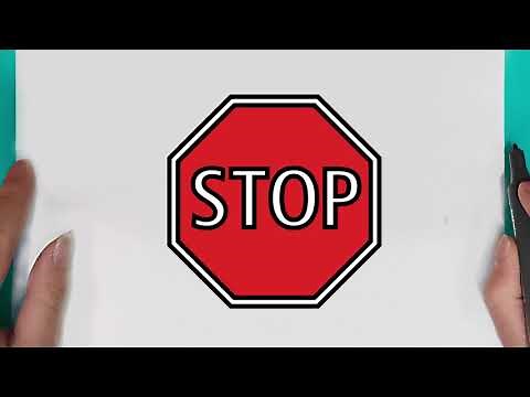 How to draw Stop Sign easy for beginners drawing Stop Sign