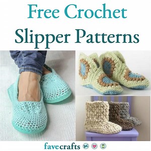 22 Free Crochet Slipper Patterns