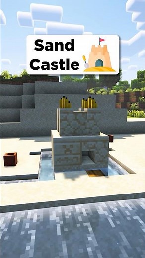 Minecraft Sand Castle 🏰 #shorts
