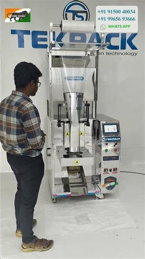 🍿 Mini Snacks Packing Machine for Home Business | TEKPACK Tamil Nadu 🏭 #SnacksPackingMachine