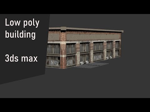 Modeling Low poly building - 3ds max tutorial