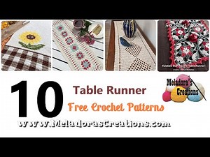 Top 10 Free Crochet Table Runner Patterns You Need To Try! 🧶✨