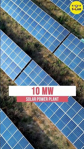 10 Megawatt Ground Mount Solar Power Plant Installation | Aerial View