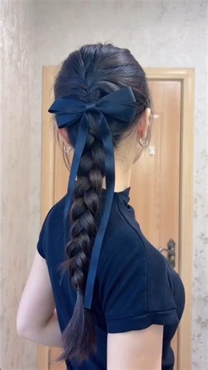 Nothing To Do? Try This Easy Ponytail Braid! #Hairstyle #HairHack #PonytailBraid