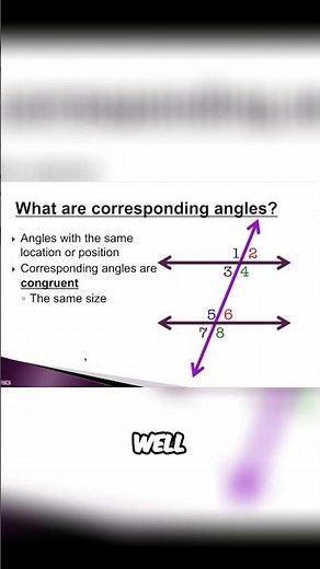 Understanding Corresponding and Congruent Angles - Geometry Basics