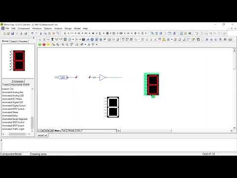 Digital circuit simulation using Micro-Cap