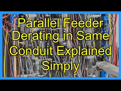 Parallel Feeder Derating in Same Conduit Explained Simply