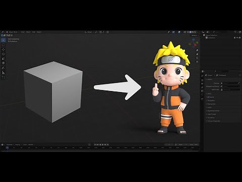 I Made Chibi Naruto in Blender – Full 3D Character Modeling Timelapse!