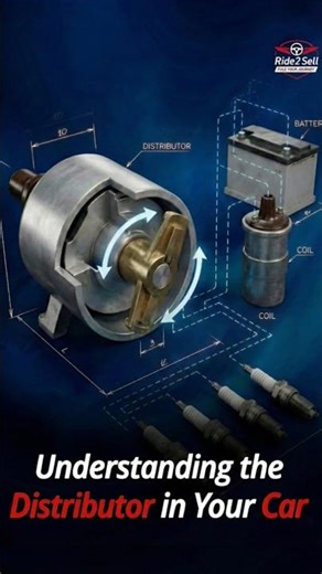 How Car Distributor Works | Engine Ignition System Explained #distributor #ignitionsystem #carengine
