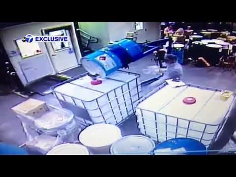 Plant explosion caught on camera