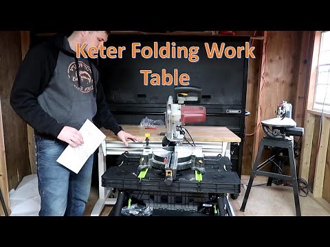 Keter folding work table