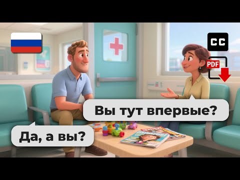 Easy Russian Conversation Practice – 🏥 Waiting Room Chat for Beginners (A2-B1)