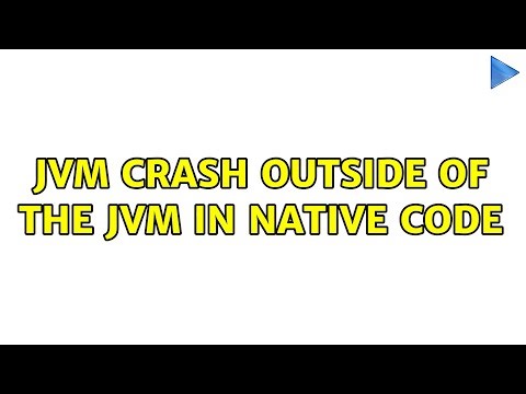 JVM Crash outside of the JVM in native code
