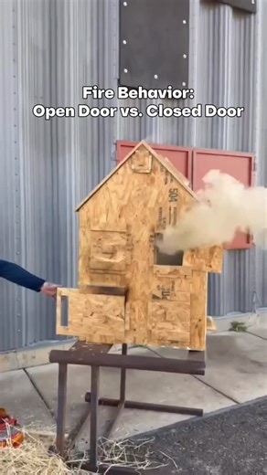 Passive Protection in Action: The Power of Door Control. . Active fire protection systems (like sprinklers and alarms) get the headlines, but this fire behavior demonstration highlights the role of Passive Fire Protection. . This small-scale simulation clearly shows how air flow, driven by an open door, can accelerate a fire dramatically. . A closed door is a simple act of compartmentalization-a core principle of passive fire protection-that limits oxygen and slows spread. . By understanding fir