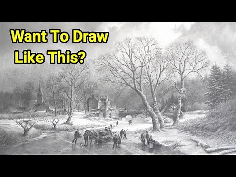 The Most Complex Landscape Drawing I've Ever Done In Graphite