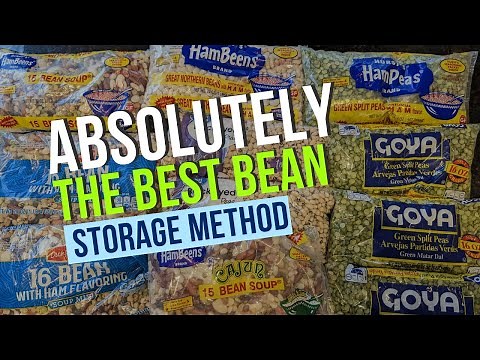 Absolutely The Best Way To Store Beans Long Term #foodstorage