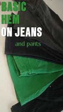 Easy Way to Hem Your Pants at Home - Anyone Can Do It!