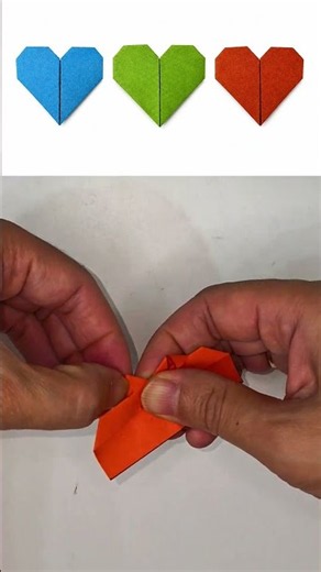 💖 Easy Heart Origami Bookmark ❤️ | DIY Paper Craft