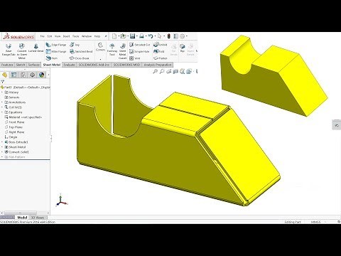 How to Convert 3D part into sheet metal in Solidworks