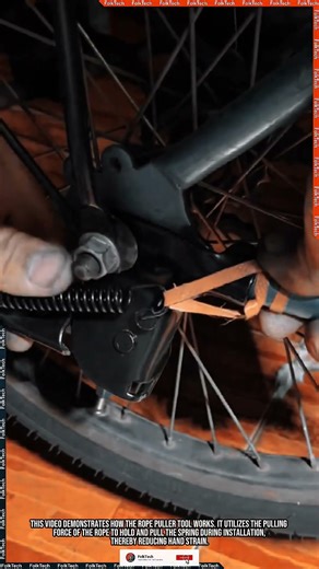 Rope Puller Tool: Kickstand Spring Simple Quick Bicycle Innovation #tool #tools #innovation