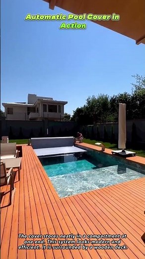 Automatic Pool Cover in Action