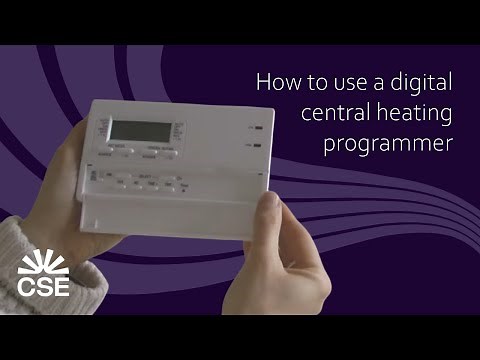 How to use a digital central heating programmer