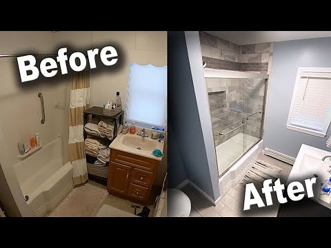 Bathroom Remodel Time-Lapse - DIY Renovation Start to Finish