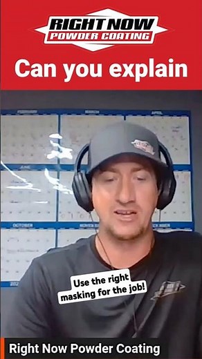 Powder coating and masking options.