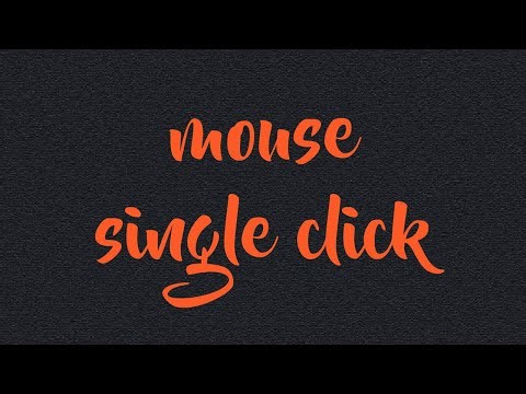 How to change your mouse double click to single click (Windows 10/11)..