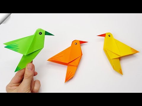Easy origami hummingbird | Paper bird