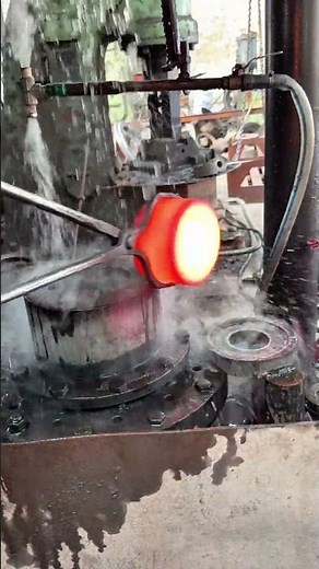 Inside the factory Forging Process You Must See — Bearing Rings Made from Fire #process #forging