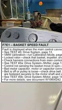 Fixing a whirlpool washing machine with an F7E1 error code #HandsomeOrHandy #appliancerepair