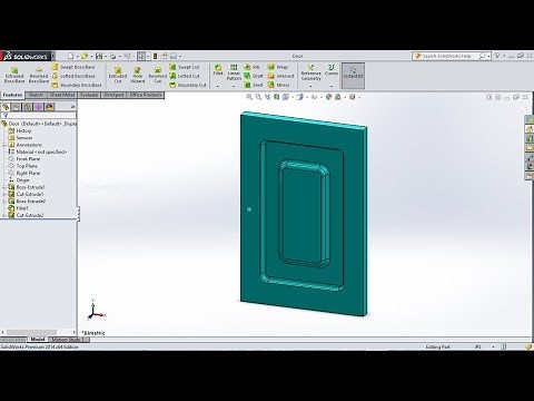 SolidWorks tutorial Sketch Door