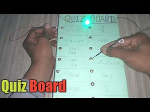 QUIZ Board (Cheapest science project)