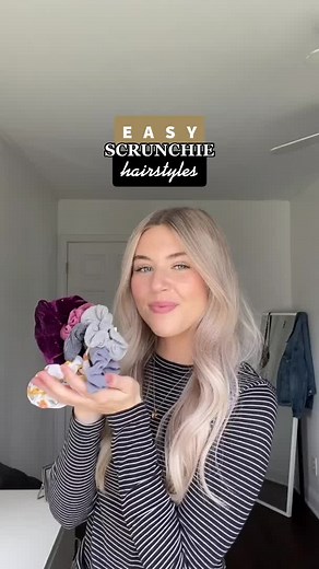 Super Simple Scrunchie Hairstyles Ideas