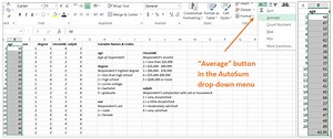 Finding the Mean, Median, and Mode in Microsoft Excel