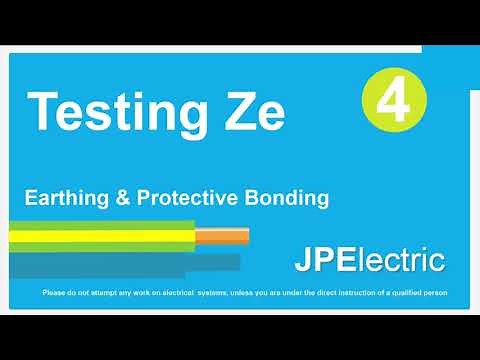 Testing the Ze of an electrical installation