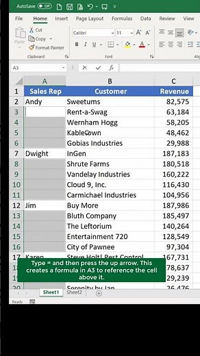 Select Blanks and Fill #excel #spreadsheetmagic #exceltips #realworkproblems