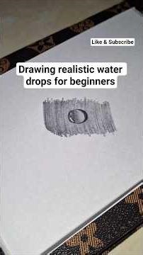 Drawing realistic water drops #drawing #tutorial #beginner #shorts #viralvideo