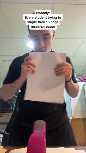 How to Staple in the Middle of a Page