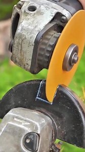 the process of cutting iron using a grinding machine